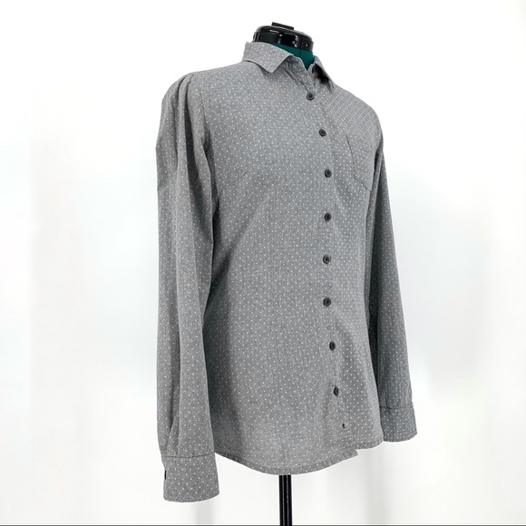 Firefly Polka Dot Flannel Button Down Shirt, Med - Picture 12 of 16